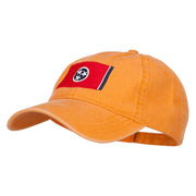 Tennessee State Flag Embroidered Washed Cap