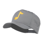 Eighth Note Music Symbol Embroidered Cap