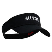 All Star Embroidered Cotton Twill Sun Visor - Black OSFM