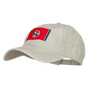 Tennessee State Flag Embroidered Washed Cap