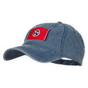 Tennessee State Flag Embroidered Washed Cap