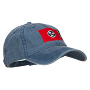 Tennessee State Flag Embroidered Washed Cap