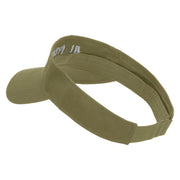 All Star Embroidered Cotton Twill Sun Visor - Khaki OSFM