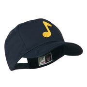 Eighth Note Music Symbol Embroidered Cap