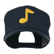 Eighth Note Music Symbol Embroidered Cap