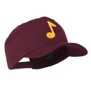 Eighth Note Music Symbol Embroidered Cap