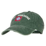 82nd Airborne Logo Embroidered Washed Cotton Twill Cap