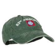 82nd Airborne Logo Embroidered Washed Cotton Twill Cap