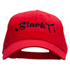 Black Belt Embroidered Low Profile Cap