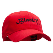 Black Belt Embroidered Low Profile Cap