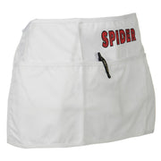 Spider Font Embroidered 3 Pockets Chef's Apron - White OSFM