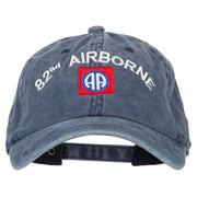 82nd Airborne Logo Embroidered Washed Cotton Twill Cap