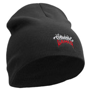 Hardcore Gamer Embroidered 8 inch Acrylic Short Blank Beanie - Black OSFM