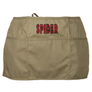 Spider Font Embroidered 3 Pockets Chef's Apron - Khaki OSFM