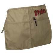 Spider Font Embroidered 3 Pockets Chef's Apron - Khaki OSFM