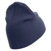 3rd Marine Division Veteran Symbol Embroidered 8 Inch Solid Knit Short Beanie Made in USA - Navy OSFM