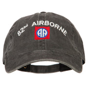 82nd Airborne Logo Embroidered Washed Cotton Twill Cap