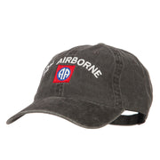 82nd Airborne Logo Embroidered Washed Cotton Twill Cap