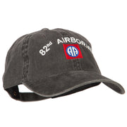 82nd Airborne Logo Embroidered Washed Cotton Twill Cap