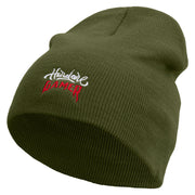 Hardcore Gamer Embroidered 8 inch Acrylic Short Blank Beanie - Olive OSFM