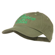 Peace on Earth Embroidered Washed Cap