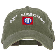 82nd Airborne Logo Embroidered Washed Cotton Twill Cap