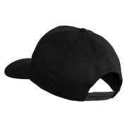 U.S. Paratrooper Patched Solid Cotton Twill Pro Style Cap - Black OSFM