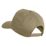 Navy Seabees Vietnam Veteran Patched Solid Cotton Twill 5 Panel Prostyle Snap Cap - Khaki OSFM