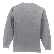 Men's Big Size Port & Company Tall Long Sleeve Pocket T-Shirt