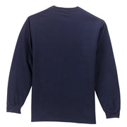 Men's Big Size Port & Company Tall Long Sleeve Pocket T-Shirt