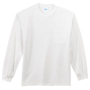 Men's Big Size Port & Company Tall Long Sleeve Pocket T-Shirt