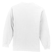 Men's Big Size Port & Company Tall Long Sleeve Pocket T-Shirt