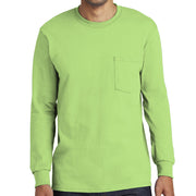 Men's Port & Company Tall Long Sleeve Pocket T-Shirt