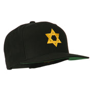 Jewish Star Embroidered Prostyle Snapback Cap