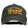 Vietnam Veteran Embroidered Pigment Dyed Brass Buckle Cap