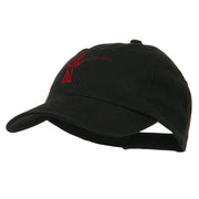 Fisherman Embroidered Pet Spun Washed Cap