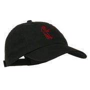 Fisherman Embroidered Pet Spun Washed Cap