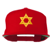 Jewish Star Embroidered Prostyle Snapback Cap