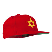 Jewish Star Embroidered Prostyle Snapback Cap