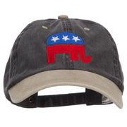 Republican Elephant USA Embroidered Two Tone Cap