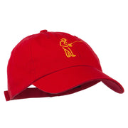 Fisherman Embroidered Pet Spun Washed Cap