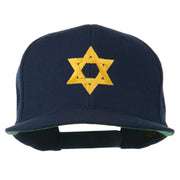 Jewish Star Embroidered Prostyle Snapback Cap