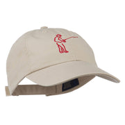 Fisherman Embroidered Pet Spun Washed Cap