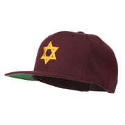 Jewish Star Embroidered Prostyle Snapback Cap