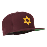 Jewish Star Embroidered Prostyle Snapback Cap