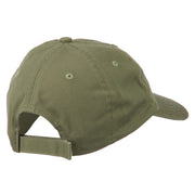 Fisherman Embroidered Pet Spun Washed Cap