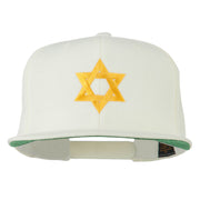 Jewish Star Embroidered Prostyle Snapback Cap