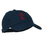 Fisherman Embroidered Pet Spun Washed Cap