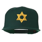 Jewish Star Embroidered Prostyle Snapback Cap