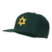 Jewish Star Embroidered Prostyle Snapback Cap